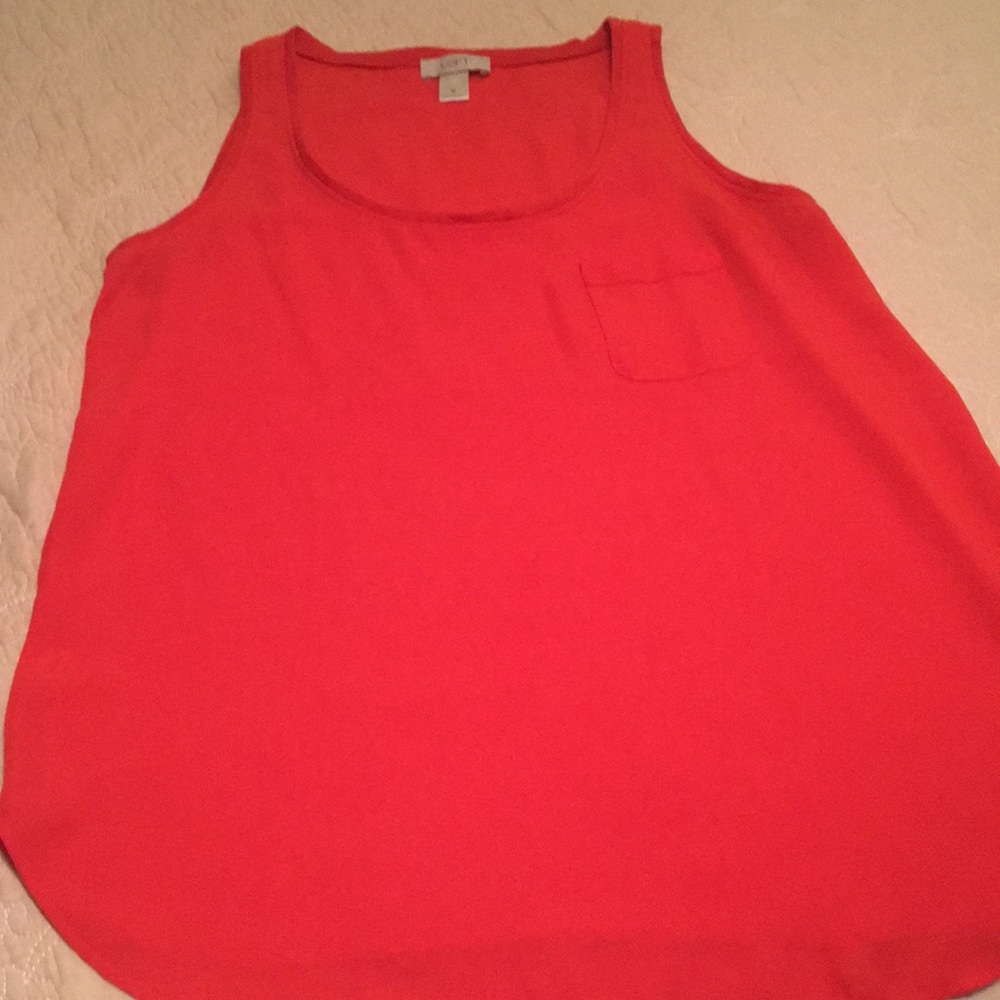 CLEARANCE ITEM/ Loft Tank Top - Orange/Red